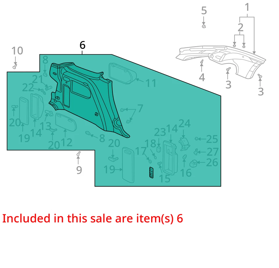 适合 2003 - 2005 年 PONTIAC AZTEK 面板 10328565 - 全新原始设备制造商 10328565 — 第 2/3 张图片