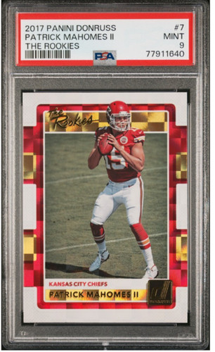 2017 Donruss Optic The Rookies Patrick Mahomes II #7 PSA 9 Mint RC