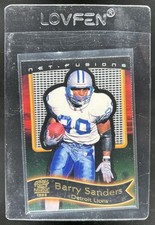 1999 Pacific Paramount Barry Sanders End Zone Net Fusions #8 Lions