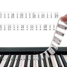 Silicone Pianoforte Tastiera Adesivi Adesivi Note Musicali per Tastiera Luminoso