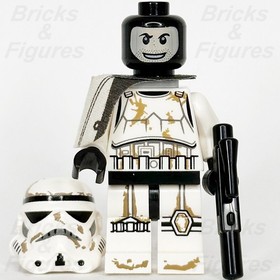 LEGO&reg; Star Wars Sandtrooper Minifigure Dirt Stains White Pauldron 9490 Used
