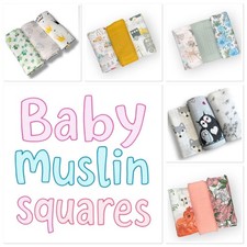 ?3pack LARGE Super Soft Baby Cloths Muslin 70x80cm blanket burp bib changing mat