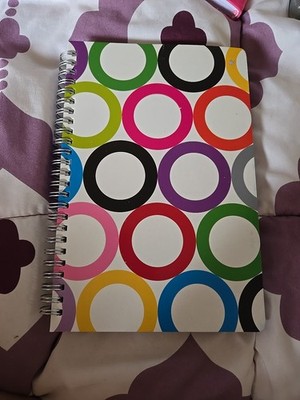 Studio C 120 Sheet 8.5'' x  5.75'' Journal Notebook Multicolor Circles B46