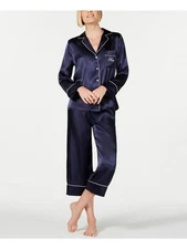 LINEA DONATELLA Intimates Navy Solid Sleepwear Shirt Size: XL