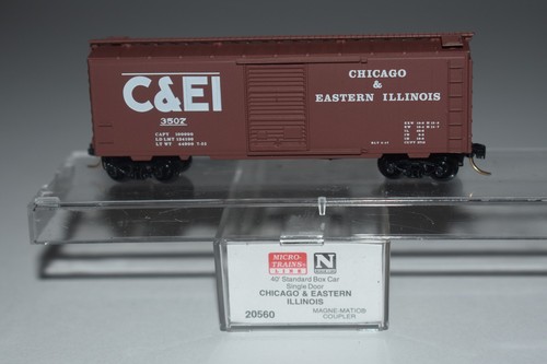 Carro de carga de una sola puerta 3507 C53164 escala N MTL 20560 Chicago y el este de Illinois 40' | Zustand: Used