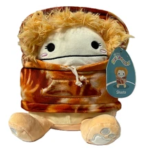 Squishmallows SHASTA the Bigfoot Orange Tie-Dye Hoodie Squad 8" Plush 2025 NWT