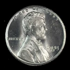 Lincoln Steel Wheat Cent. 1943 S. Brilliant Uncirculated. Lot # 9061-366-30