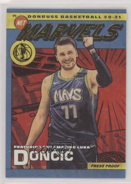 2020-21 Panini Donruss Net Marvels Press Proof Luka Doncic #18 08o9