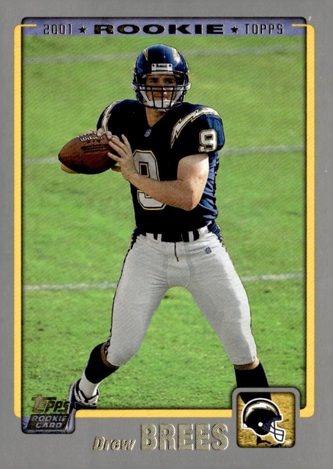 DREW BREES 2001 TOPPS RC CHARGERS QQ