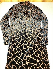 Fashion Nova Long Sleeve Velvet  Brown And Black Zip Back 3Xlarge New