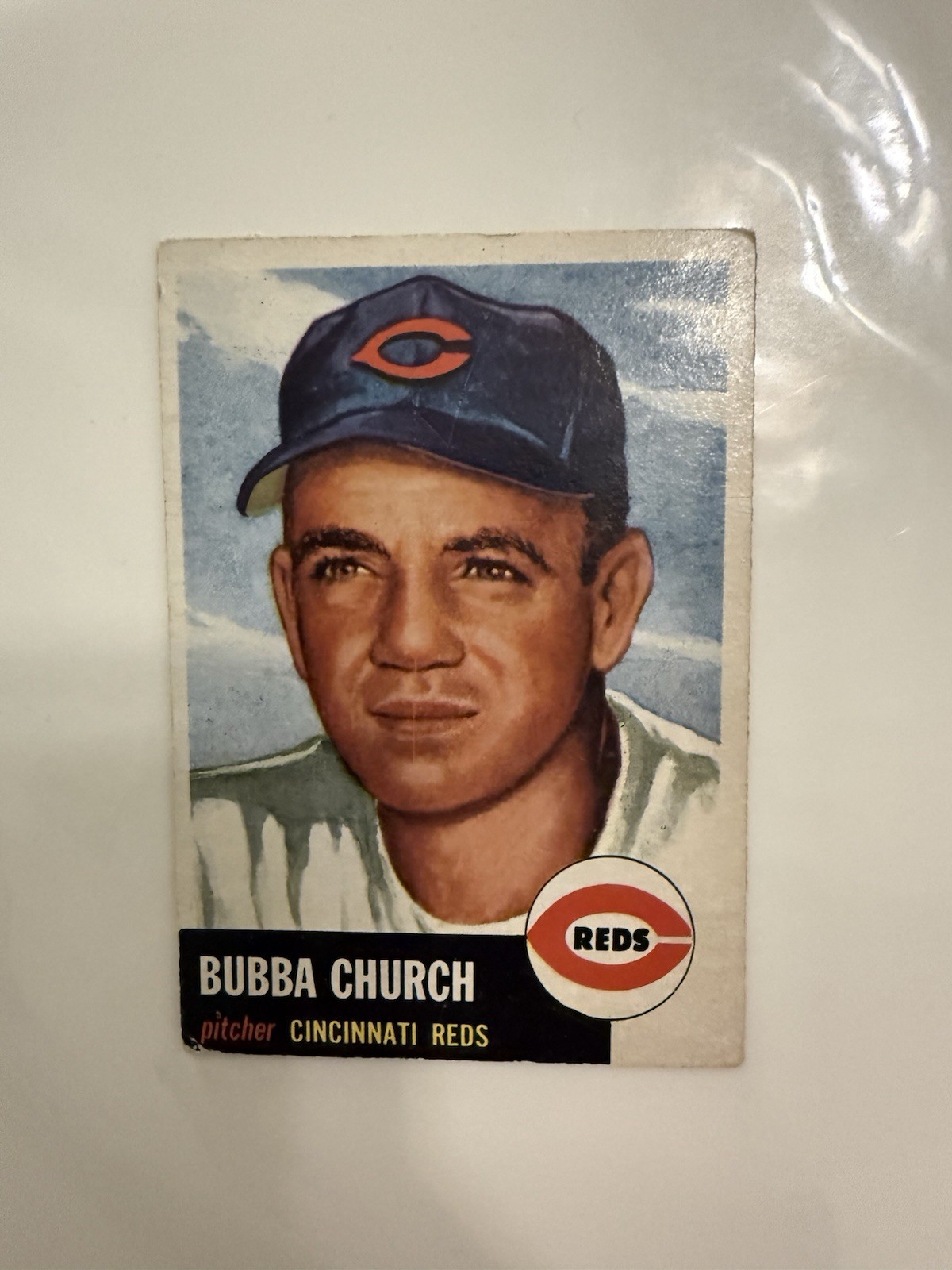 Bubba Church #47 Baseball Cards 1953 Topps trading card — raw and PSA graded price guide