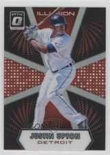 2016 Panini Donruss Optic Illusion Red 66/99 Justin Upton #I-14 0e2x