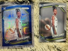 2025 WNBA PRIZM AZIAHA JAMES #141 VARIATION BLUE VELOCITY + Base