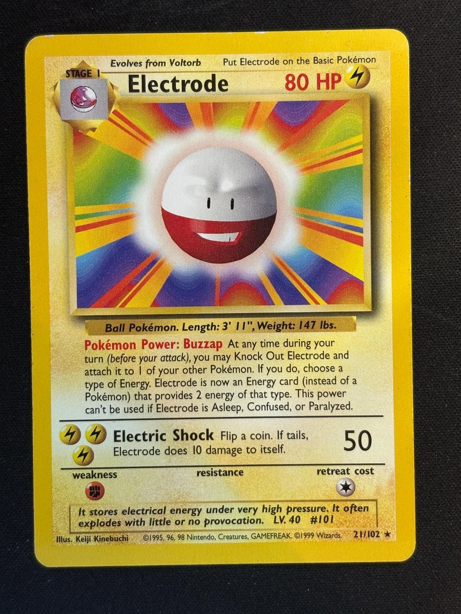 Electrode Pokémon TCG Cards for sale | eBay