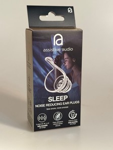 assistive Audio Sleep noise reducing ear plugs NEW