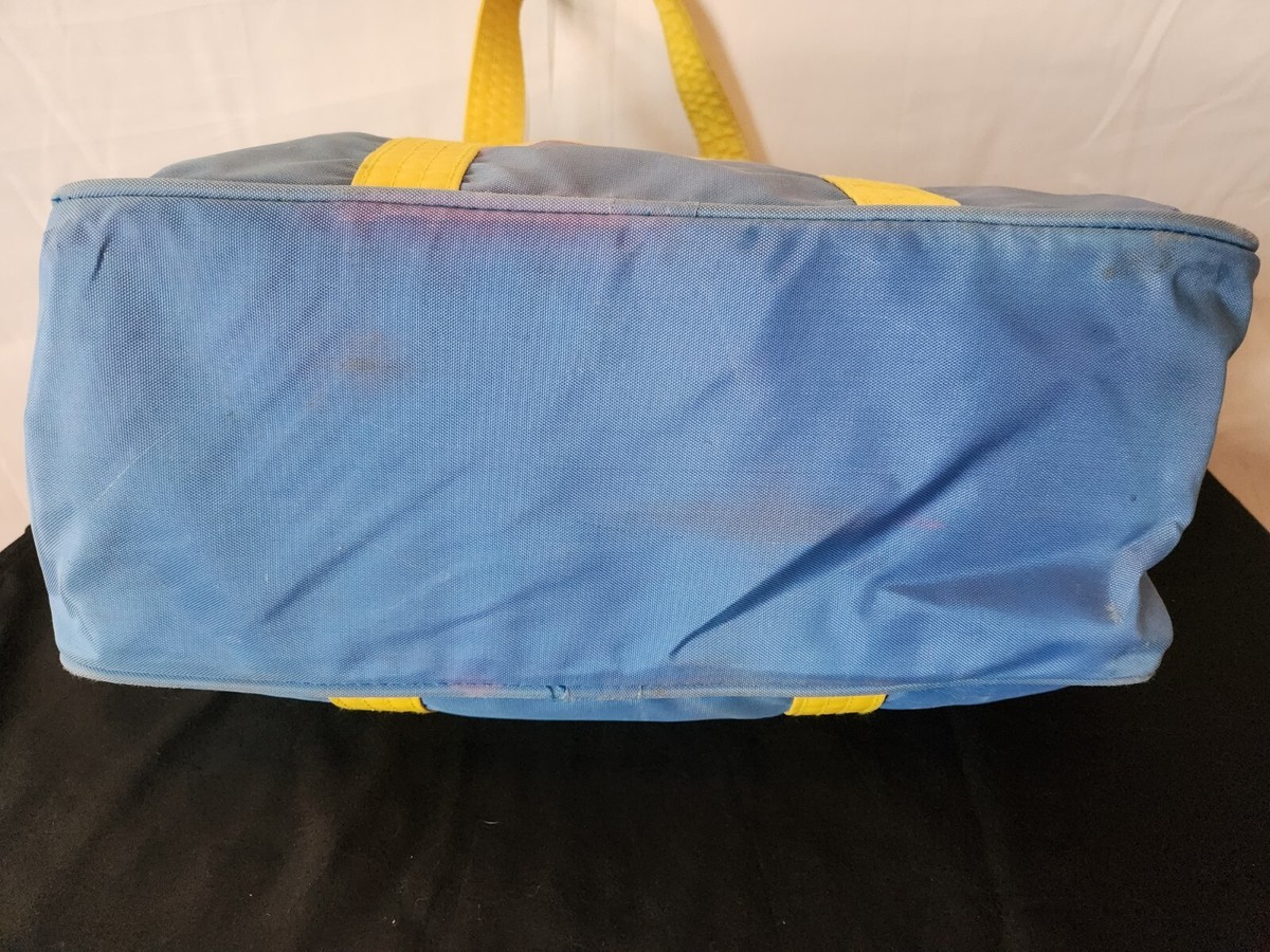 🔥🚨Vintage 70s 80s Nike Gym Duffle Bag Skyy Blue/Yellow