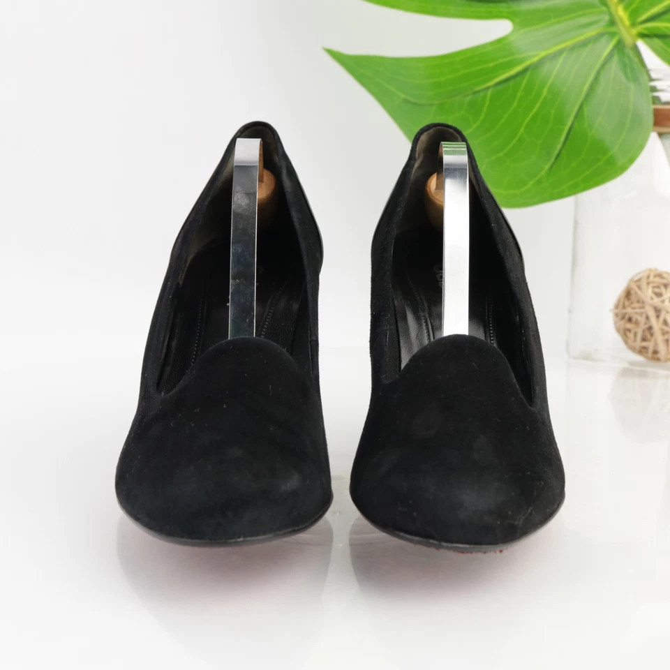 Zapatos de vestir cómodos Gabor Vision para mujer talla 8 negros gamuza charol tacón medio Foto 2 de 4