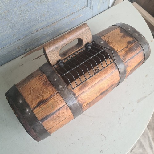 A9600 Vintage Transport Barrel | Carrying Barrel | Probably for Animal Transport RARE - Picture 4 of 14