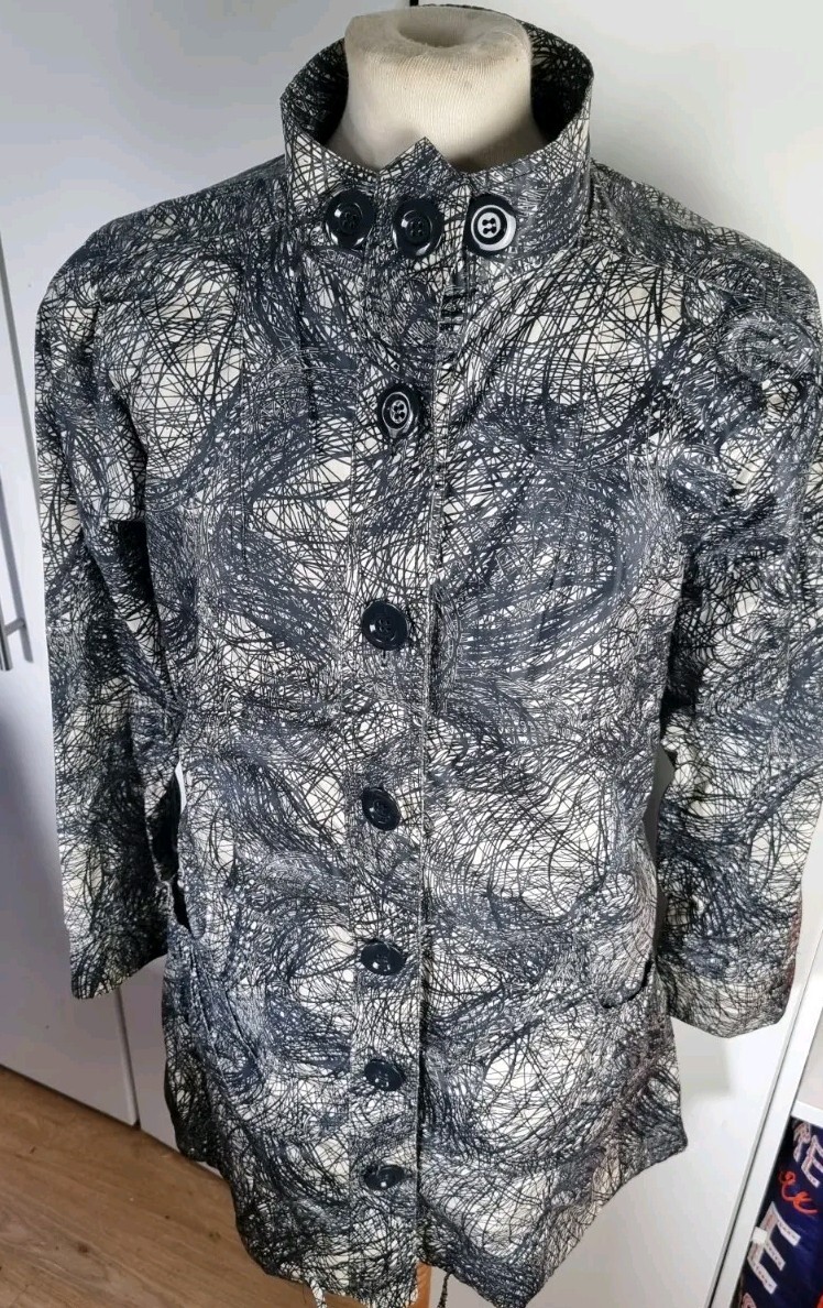 Avoca Anthology - Womens Waterproof / Cotton Lined Long Trench Rain Coat UK 12