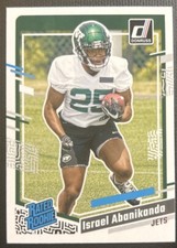 2023 Donruss Football Rated Rookie 379 Israel Abanikanda - New York Jets