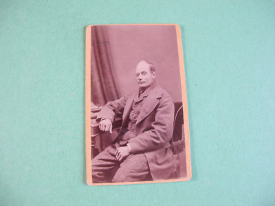 Seated Man William Shephard Brideport Photographer CDV