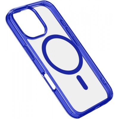 Cellularline Iconic Apple iPhone 16 Pro, Schutzhülle MagSafe-kompatibel in blau