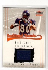 2001 Fleer Tradition Glossy Traditional Threads Rod Smith Jersey 
