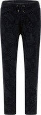 Pantalone cotone Freddy dritto con spacchetto S3WTRP4C-FLO43 nero-stampa foglie