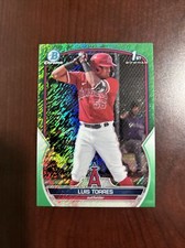2023 1st Bowman Chrome Prospects BCP-155 Luis Torres Green Shimmer Refractor /99
