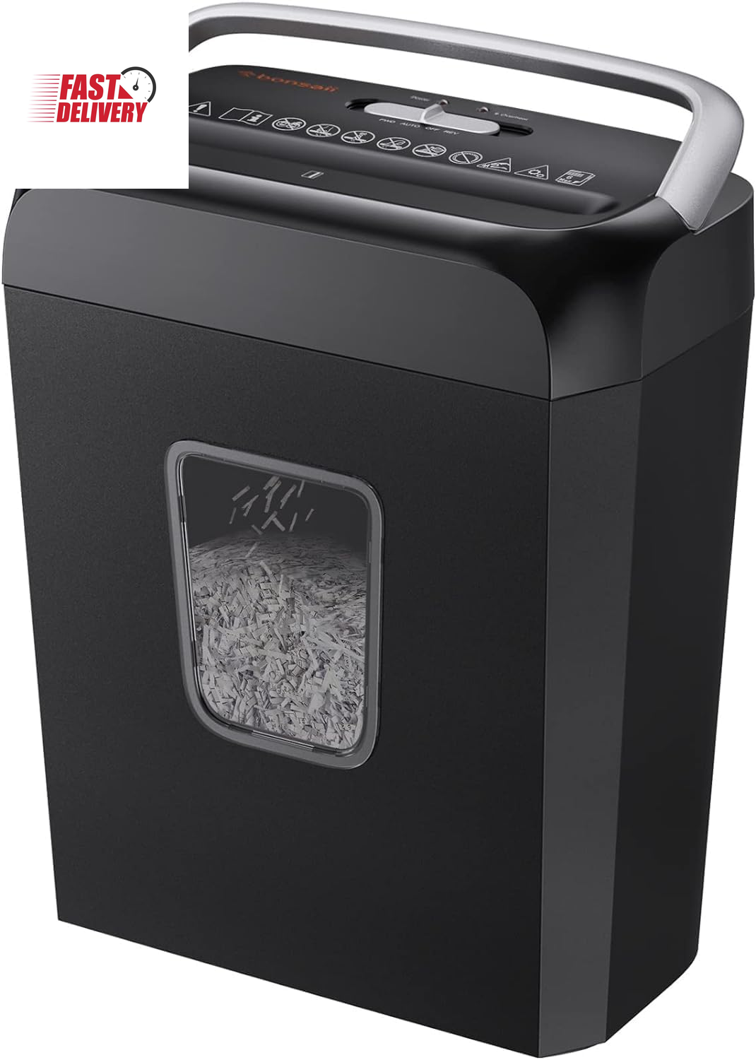 Paper Shredder for Home Use,6-Sheet Crosscut Paper and Credit Card Shredder for-image