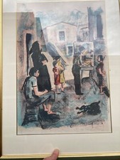 Salvatore Pirisi paesaggio sardo stupenda cromolitografia del 1977 numero 1/60