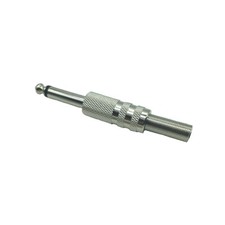 6.35mm Male Mono Monaural Audio Adapter 1/4'' Jack Connector Plugs Metal