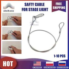 1-10 PCS Safety Cables Stage Light Durable Steel Rope For Beam Moving Head Light