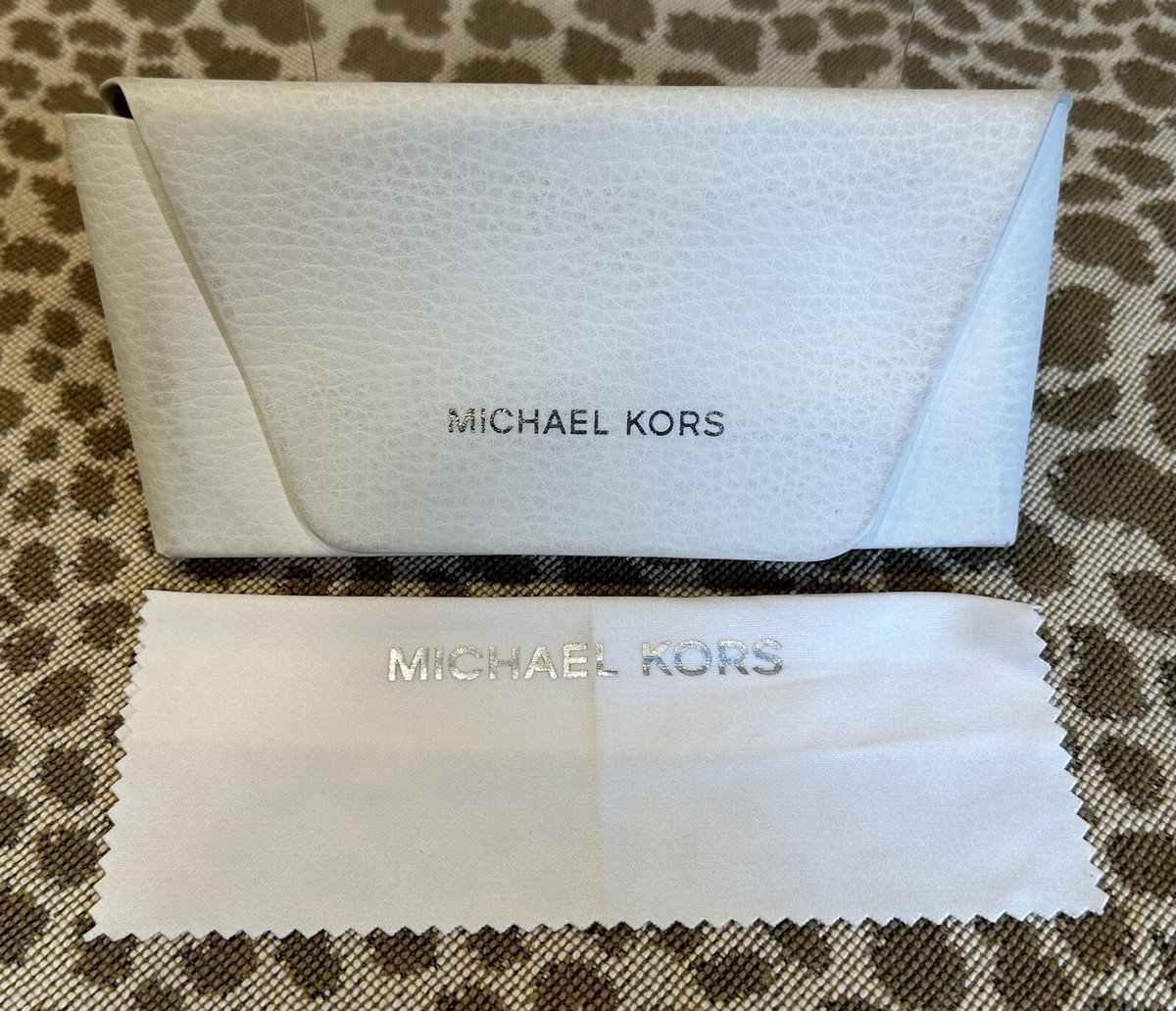 Michael Kors Glasses/Sunglasses White Case w/Beige Interior 
