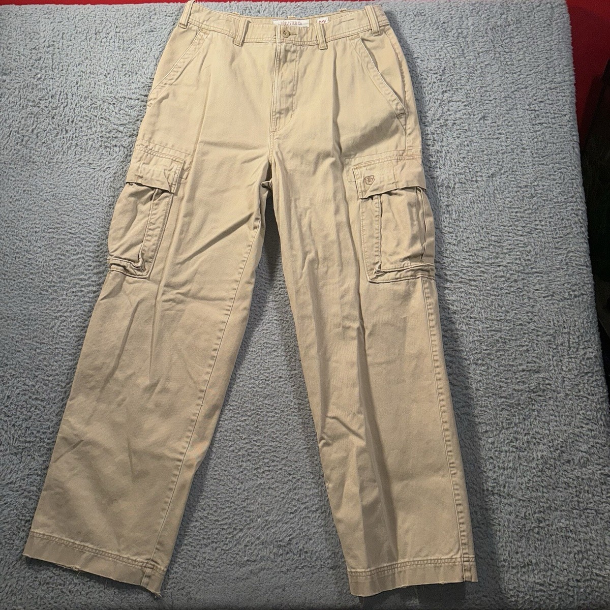 Hollister Pacific Merchants Cargo Pants Mens 34x32 Khaki Chino