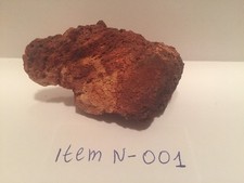 Natural Red Small Stone Rough Stone , Origin Unknown, Collectible,aprox 2.7"