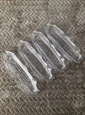 CORN ON THE COB SERVERS/ACRYLIC HOLDERS SET OF 4 CLEAR PRE-OWNED MATCHING