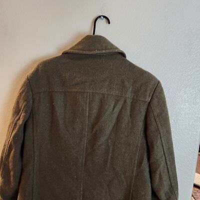 Vintage Dolce & Gabbana Men's 100% Wool Green Military Double