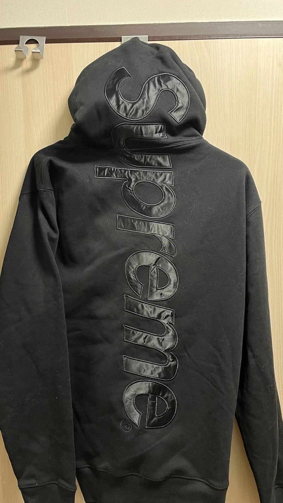 supreme appliqué hooded sweatshirt