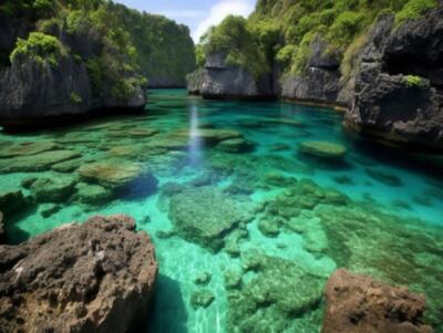Wandbild: Wunderschöne Meereslandschaft in El Nido, Palawan, Philippinen [...]
