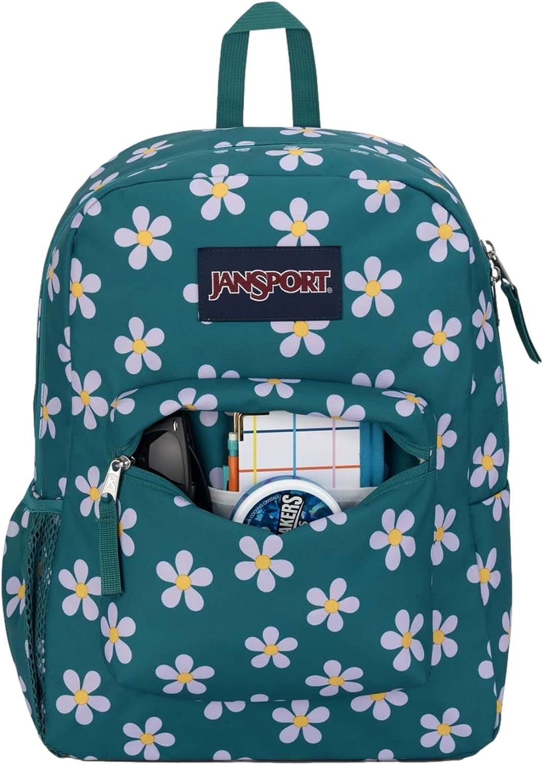 JanSport Cross Town Plus 17" Backpack with Laptop Sleeve - Precious Petals