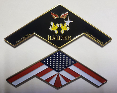 B-21 Raider Stealth Bomber American Flag 3.5'' Challenge Coin Northrop USAF *NEW*
