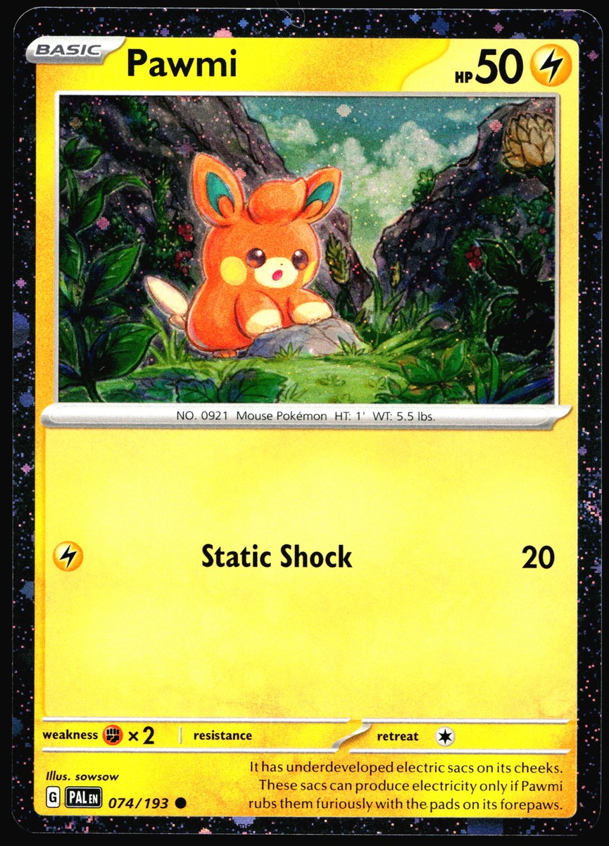 Pawmi Paldean Adventure Chest Promo #074/193 PAL Pokemon Card R1