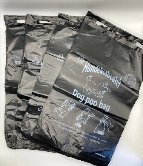 Hundekotbeutel Gassibeutel Hundebeutel Kotbeutel Schwarz Top Qualität - Bild 4 von 4