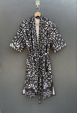 Handmade Patchwork Emboidered jacket Japanese kimono style kantha robe winter