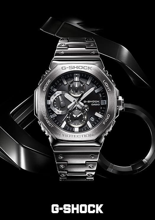 【美品】カシオ G-SHOCK　GMC-B2100D-1AJF CASIO G-SHOCK GMC-B2100D-1AJF Black Chronograph Solar Men's Watch