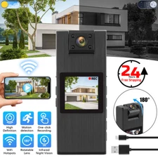 4K 1080P Audio Video DVR IR Night Cam HD WIFI Camcorder Mini Police Body Camera