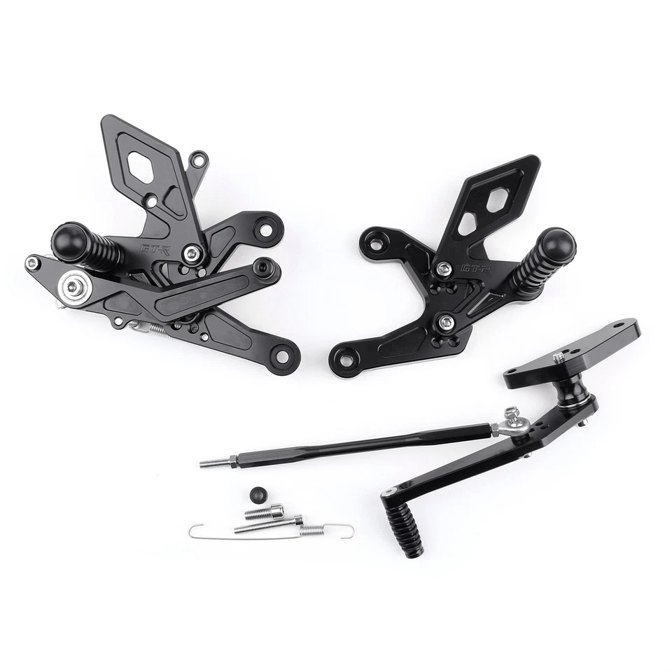 Adjustable Rearsets Foot Rest Pegs Rear Set For Honda CBR500R CB500F 16-17 BLK - Image 3 of 4