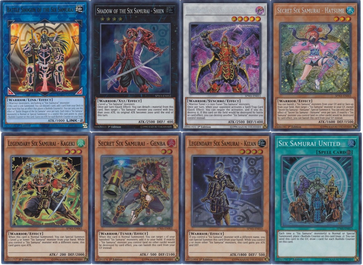 Yugioh Six Samurai 2024 Deck Shi En Isolde Kizan Secret Hatsume