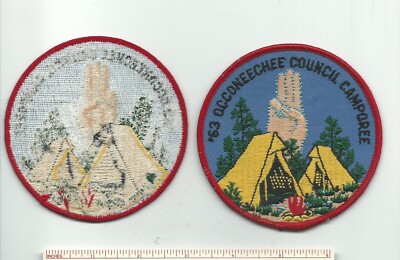 DX SCOUT BSA 1963 OCCONEECHEE COUNCIL CAMPOREE LARGE PATCH NORTH CAROLINA BADGE